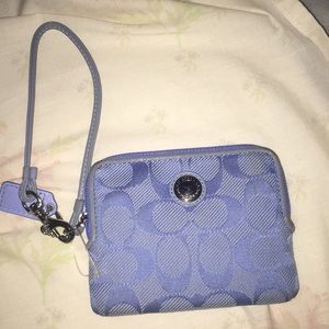 Purple Coach Wristlet